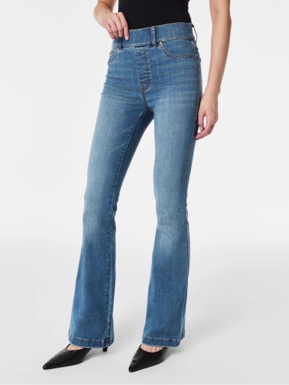 Spanx SPANXshape EveryWear Flare Jeans in Vintage Indigo Large